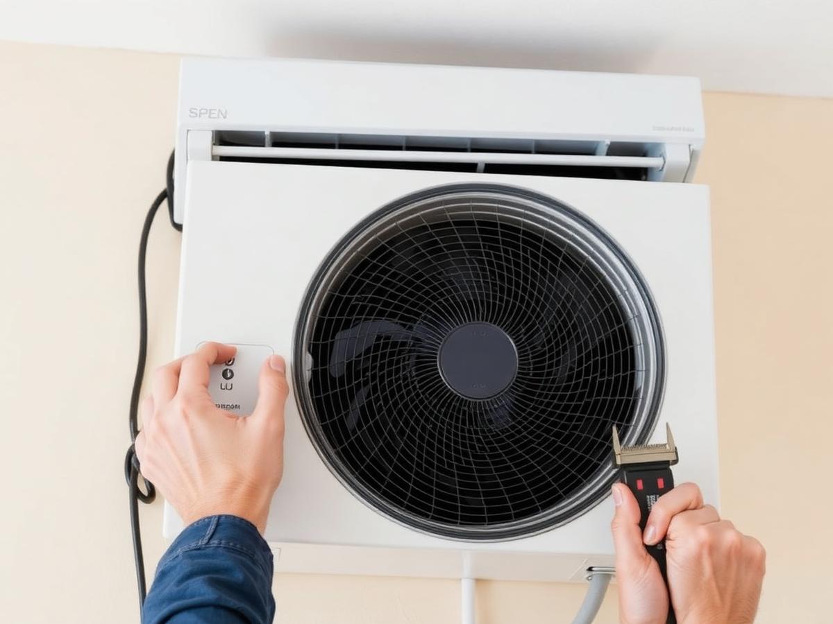 AC technician working